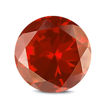 (Pack of 5) Round Simulated Garnet CZ